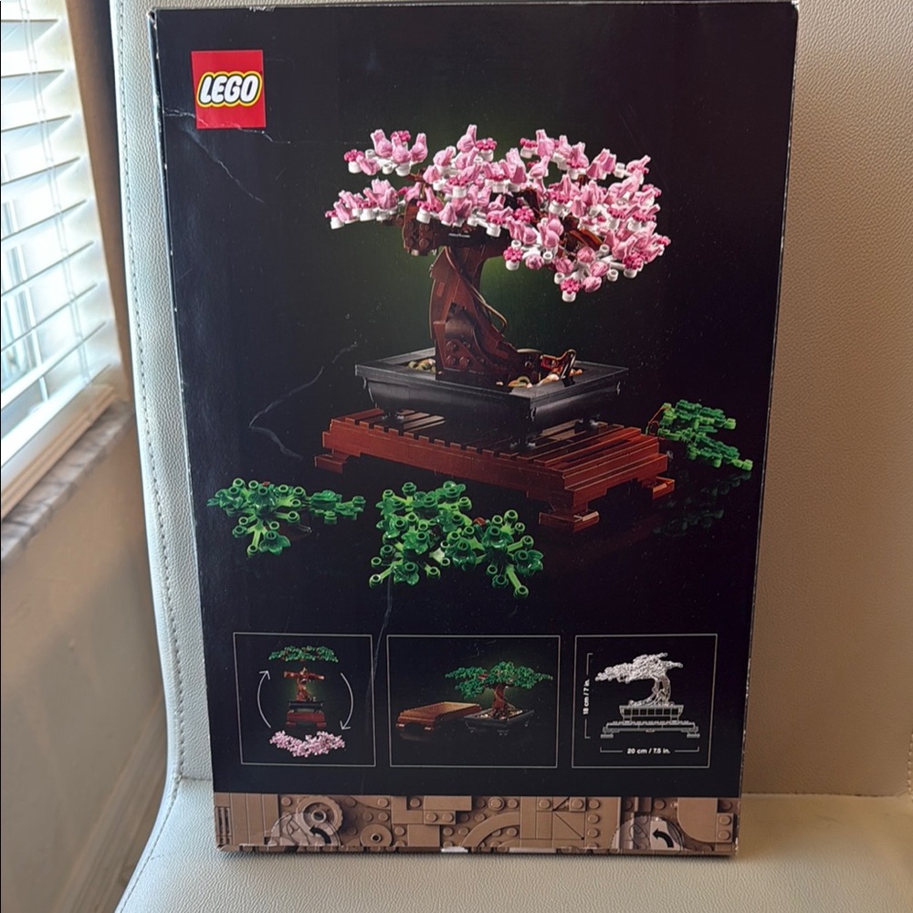 LEGO Bonsai Tree Set with Pink Blossoms